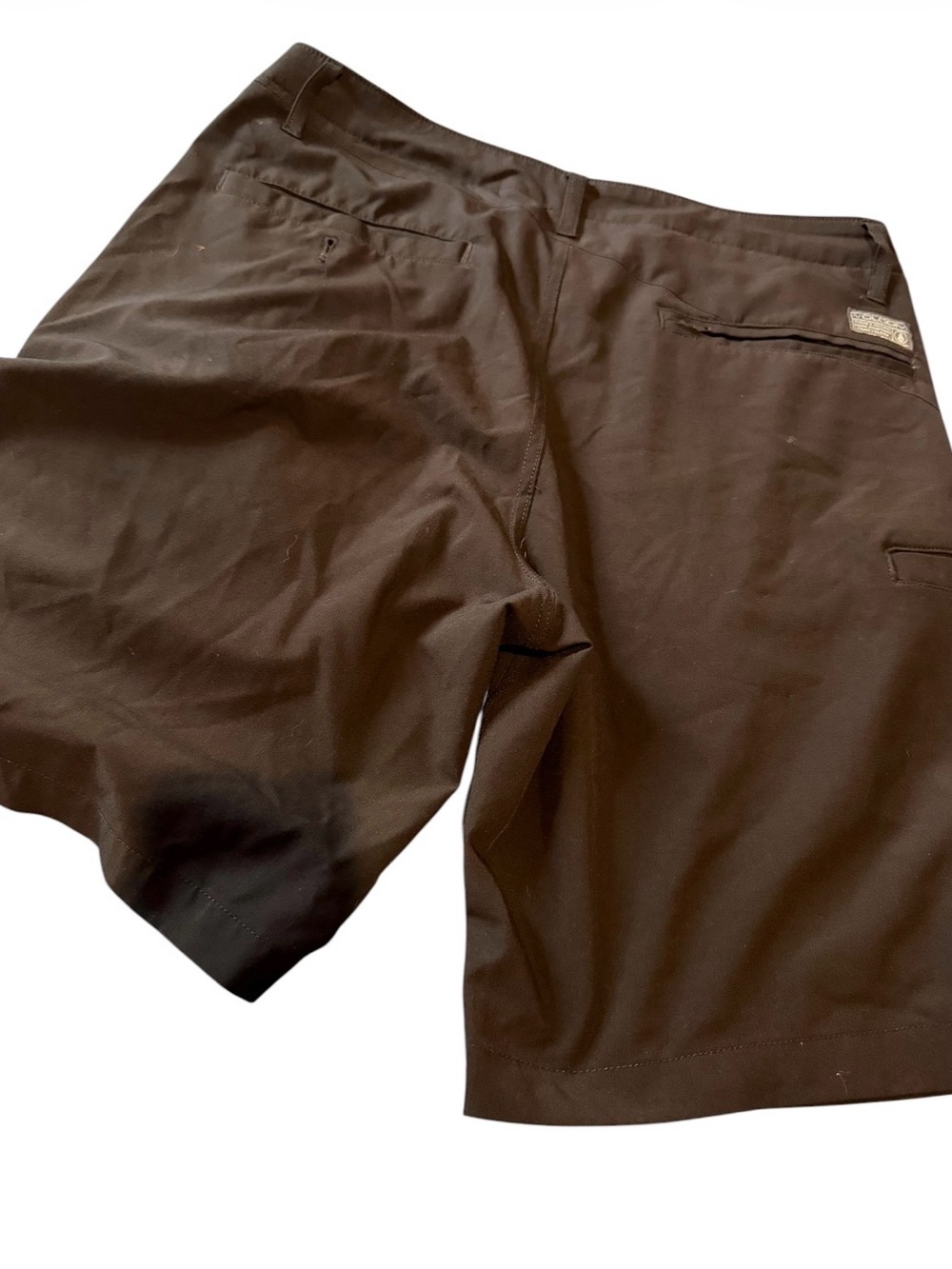 Volcom Men's Dark Brown Flat Front Shorts